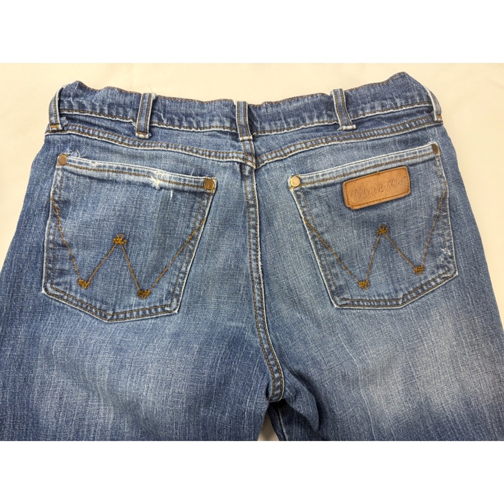 Wrangler Authentics Mens Straight Leg Jeans Medium Wash Blue Denim 32x30